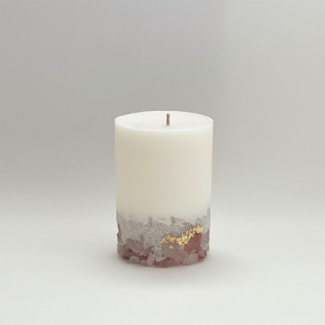 Nến Thơm Thạch Anh Hồng Cao Cấp