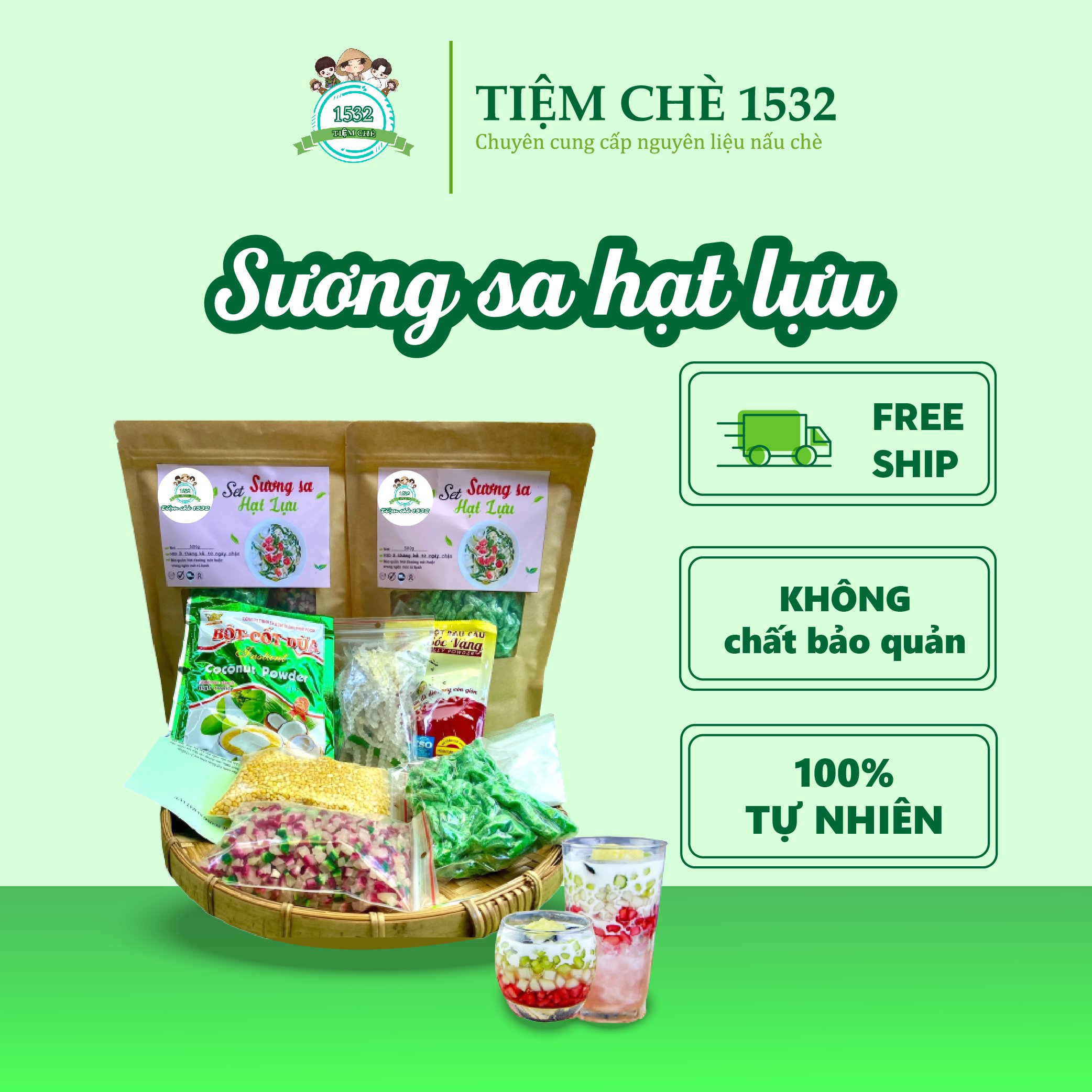 Sương sa hạt lựu loại 300gr