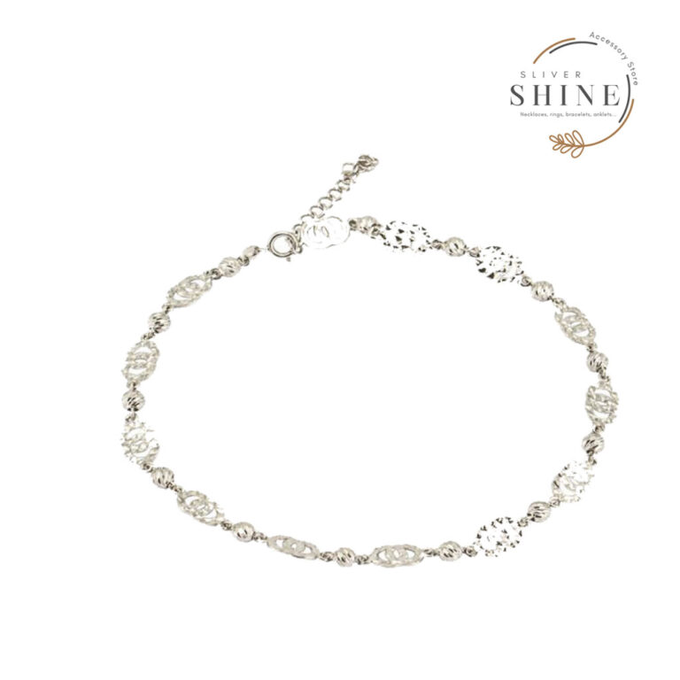 Lắc chân bạc mặt tiên cá tiny love