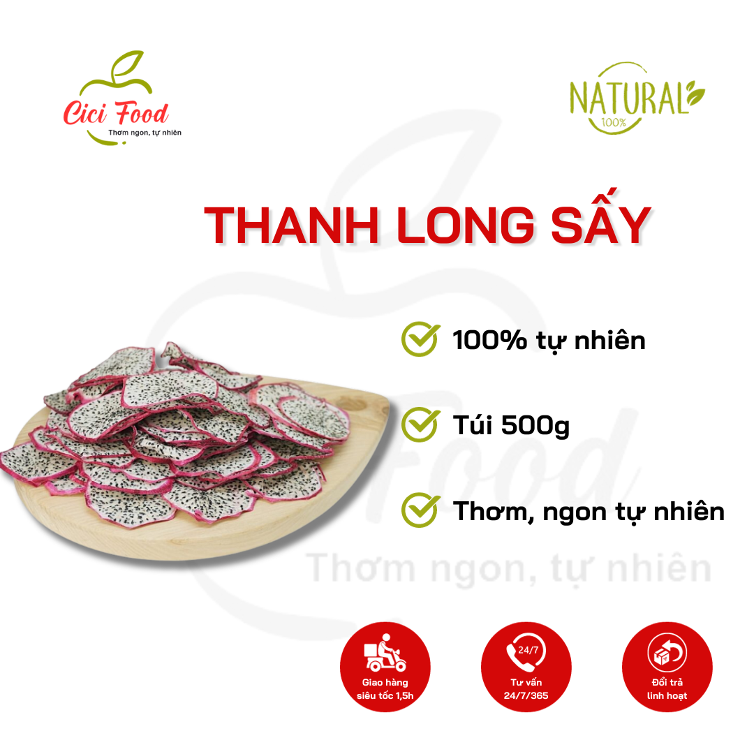 Thanh Long Sấy Cici Food