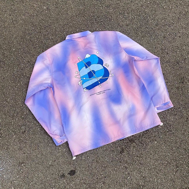 Áo Khoác Dù - Galaxy x Planet Logo by Bubble Gum studio