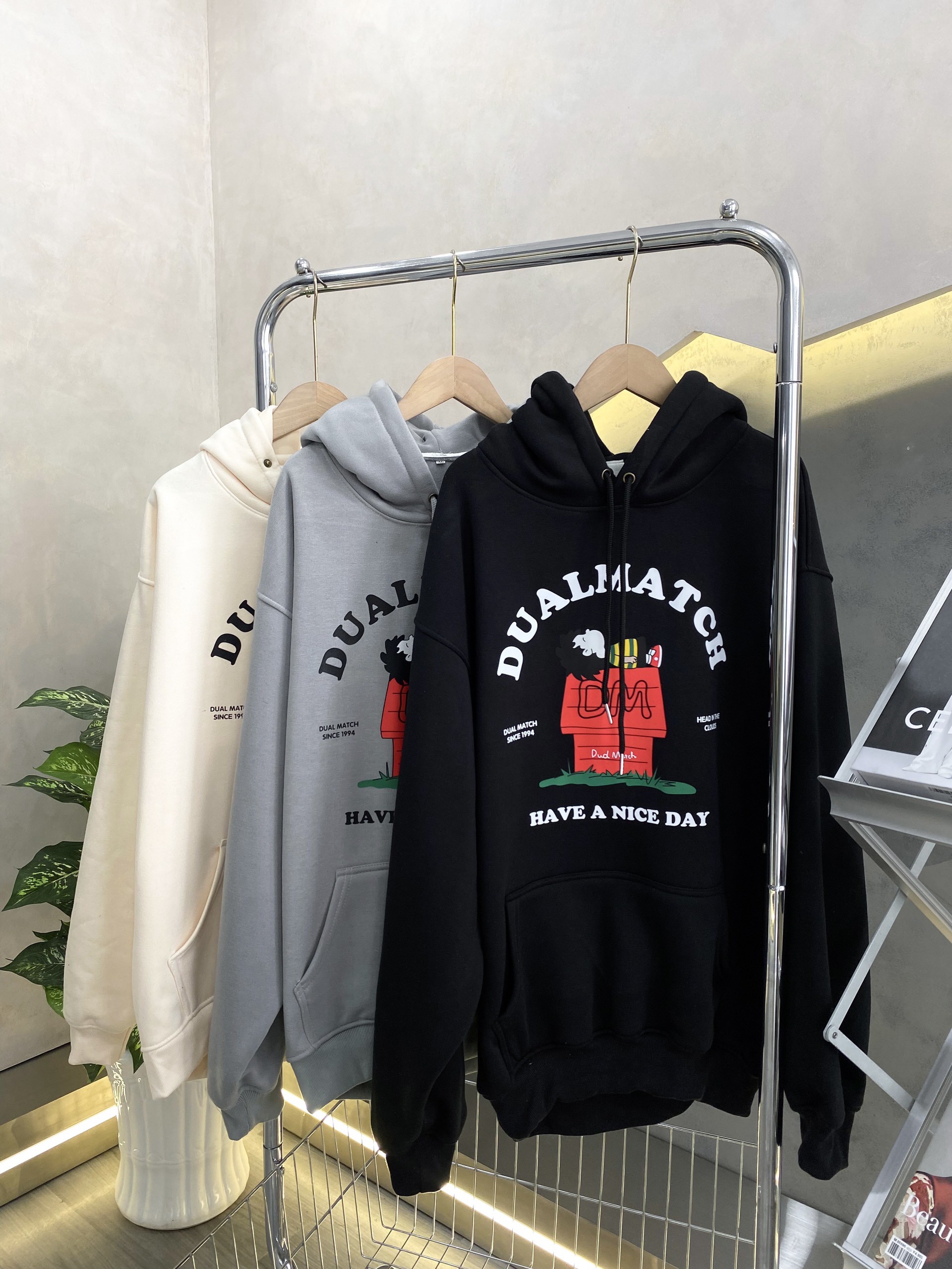 Áo Hoodie Unisex Dual Match Phong Cách Cá Tính