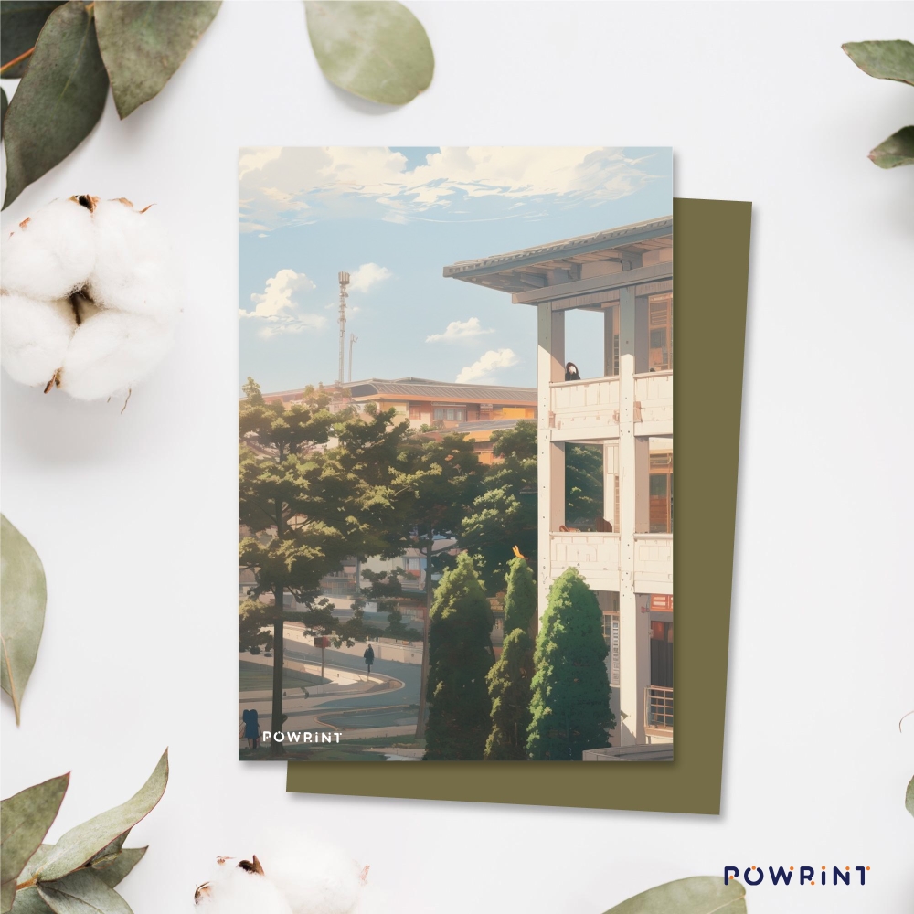 Thiệp phong cảnh AI - Powrint