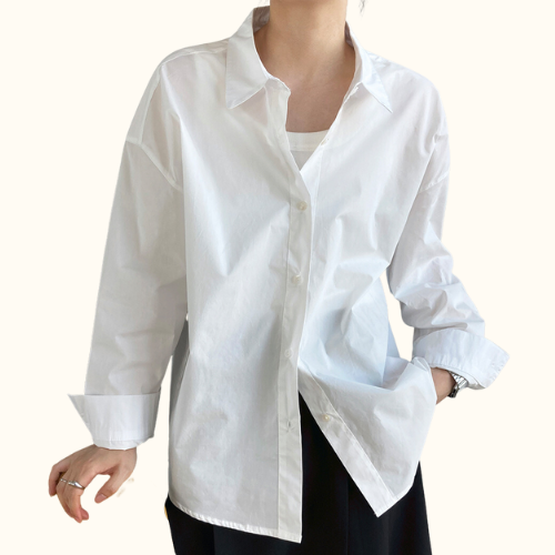 Sơ Mi Trơn Dài Tay Basic | Unnie Sơ Mi