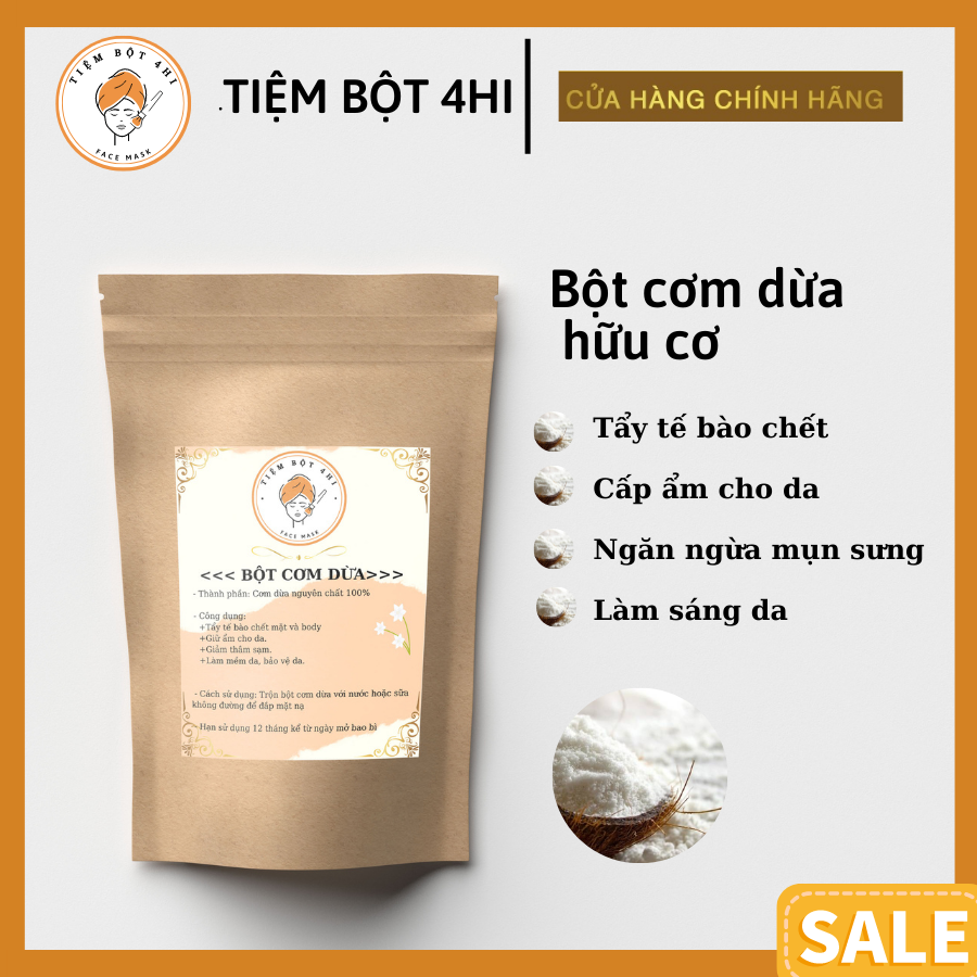 Bột Cơm Dừa Hữu Cơ Tiệm Bột 4Hi