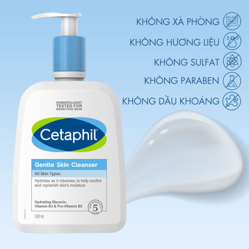 Sữa Rửa Mặt Cetaphil Dịu Lành Cho Da Nhạy Cảm 500ml (Mới)