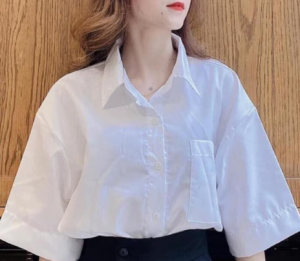 Áo sơ mi trắng Phoebeunisex mã 02