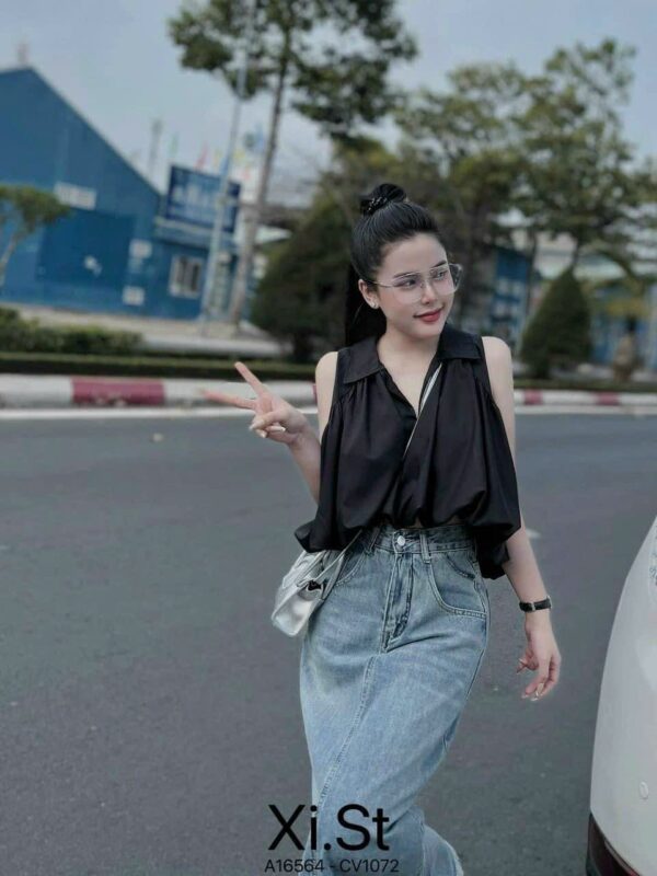 Đầm cúp ngực dáng quây ôm eo phong cách Hàn Quốc