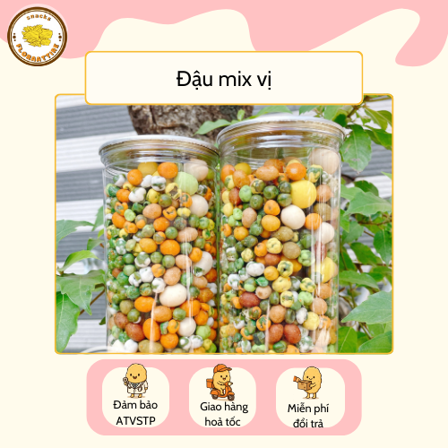 Đậu Mix Vị Đồ Ăn Vặt Floraattire hộp 500g