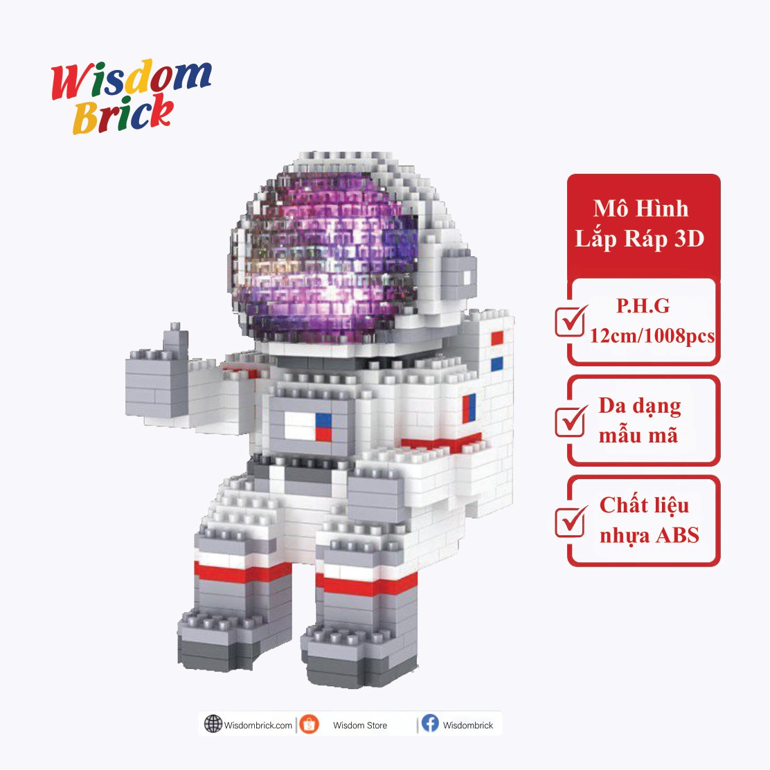 BỘ ĐỒ CHƠI MÔ HÌNH PHI HÀNH GIA PHÁT SÁNG