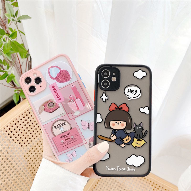 Ốp Lưng iPhone Basic Camera Lưng Nhám in hình Lovers Witch 6/6plus/6s/6splus/7/7plus/8/8plus/x/xs/xsmax/11/12/13/promax