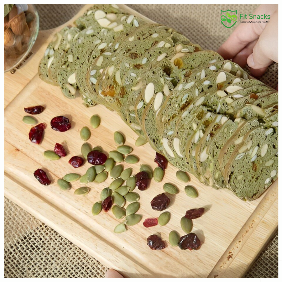 Bánh Biscotti vị Matcha - 500g | Fit Snacks