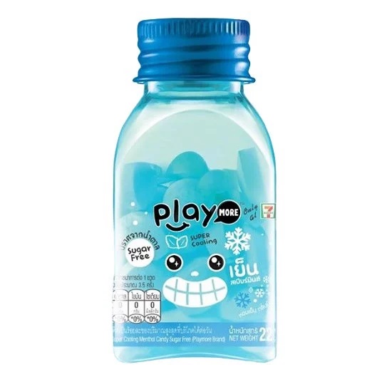 Kẹo The Ngậm Thái Lan Playmore Bạc Hà Hũ Nhựa 22g