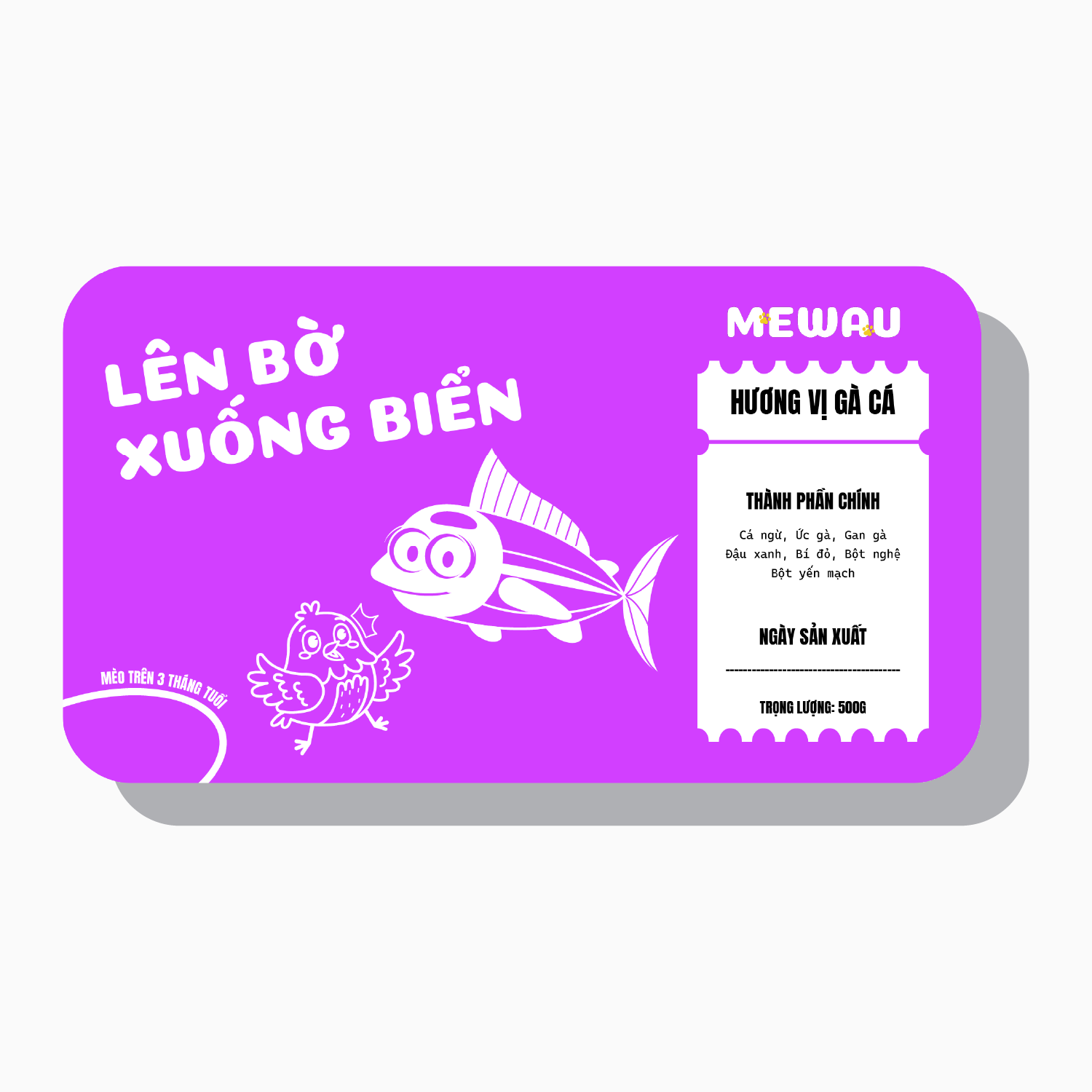 Pate Gà Cá Hợp Nhất Dinh Dưỡng 500G