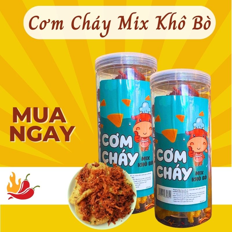 Cơm cháy mix khô bò