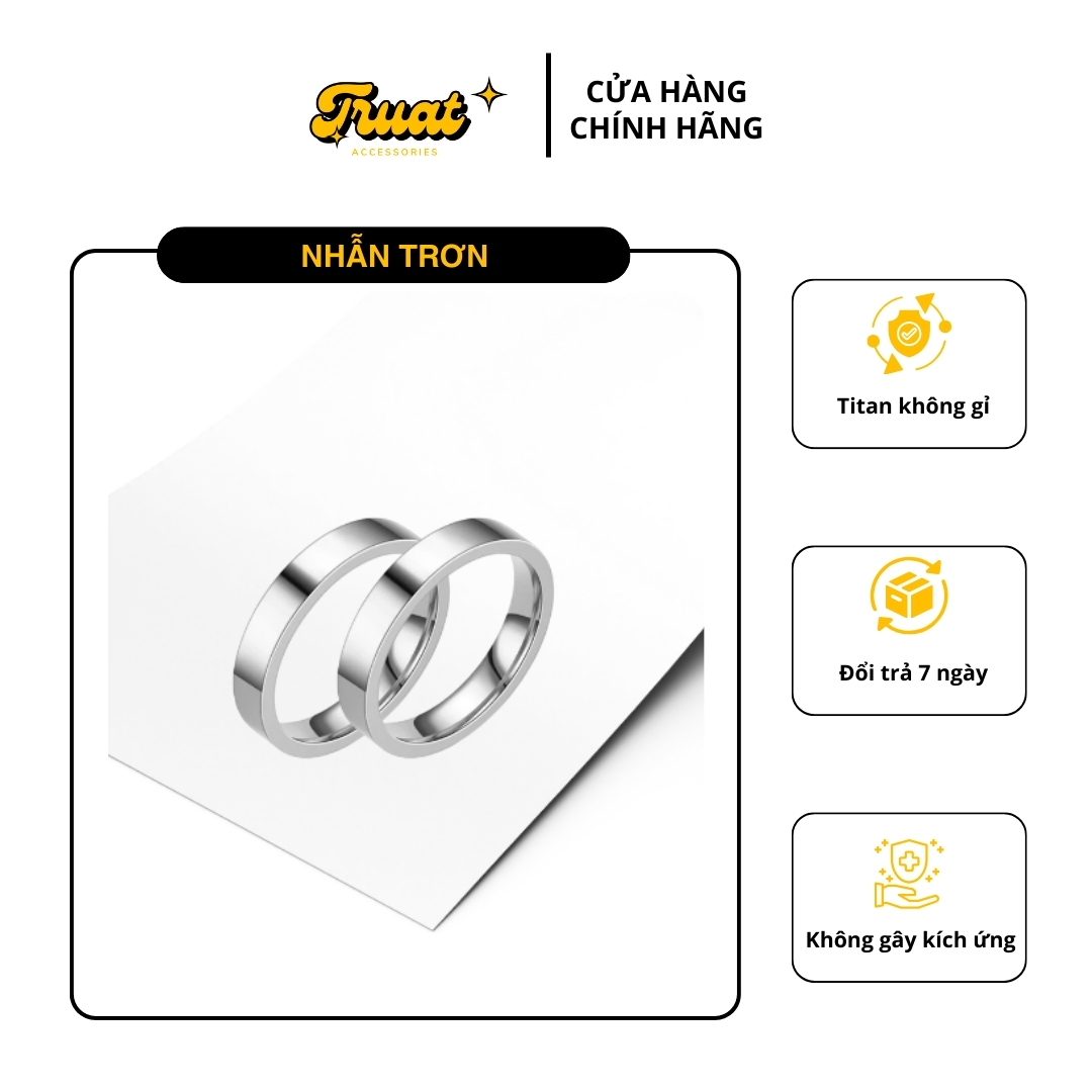 Phụ kiện nam nhẫn trơn