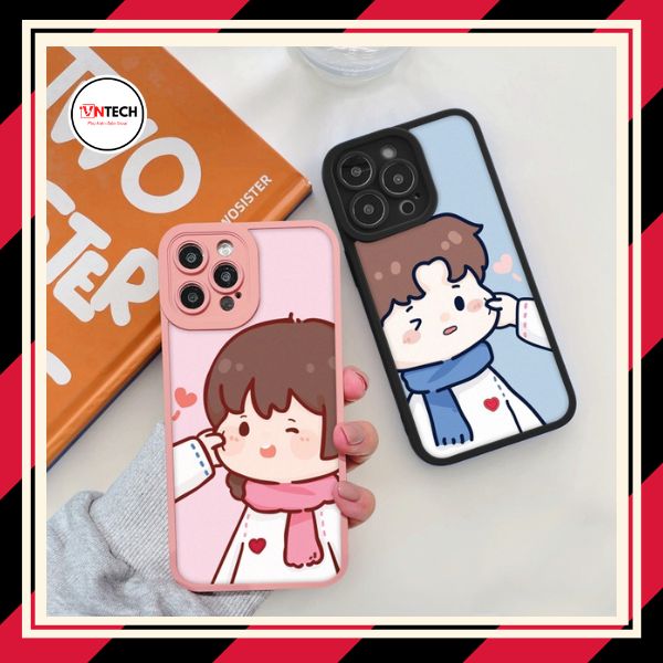 Ốp lưng điện thoại couple véo má