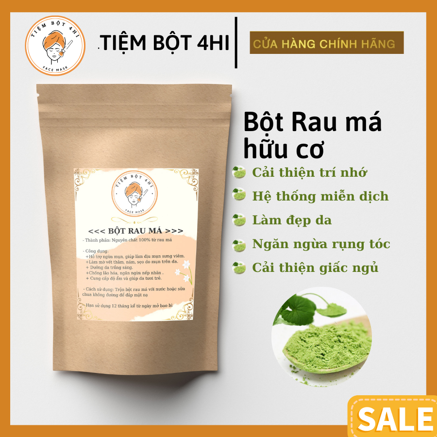Bột Rau Má Hữu Cơ Tiệm Bột 4Hi