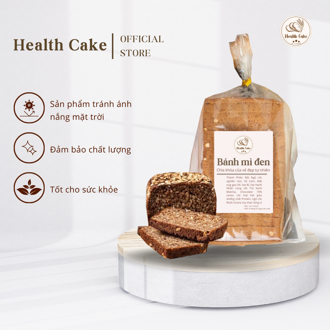 Bánh mì đen lúa mạch nguyên cám, ăn kiêng hiệu quả