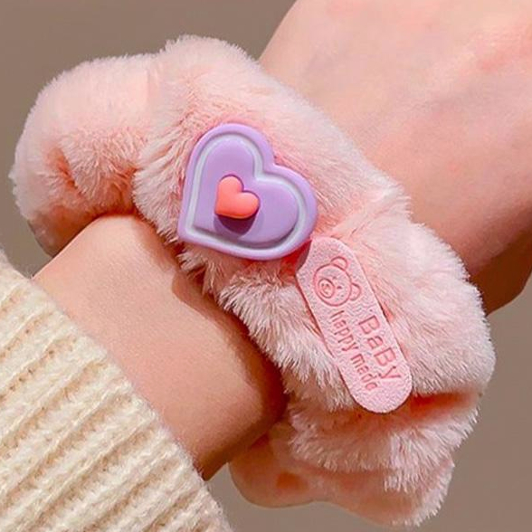 Dây Thun Cột Tóc Lông Nhung Dễ Thương Xinh Xắn Dành Cho Nữ