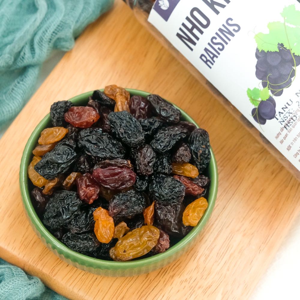 Nho khô Raisins 3 màu 400gr- Ohoo Dried Fruit