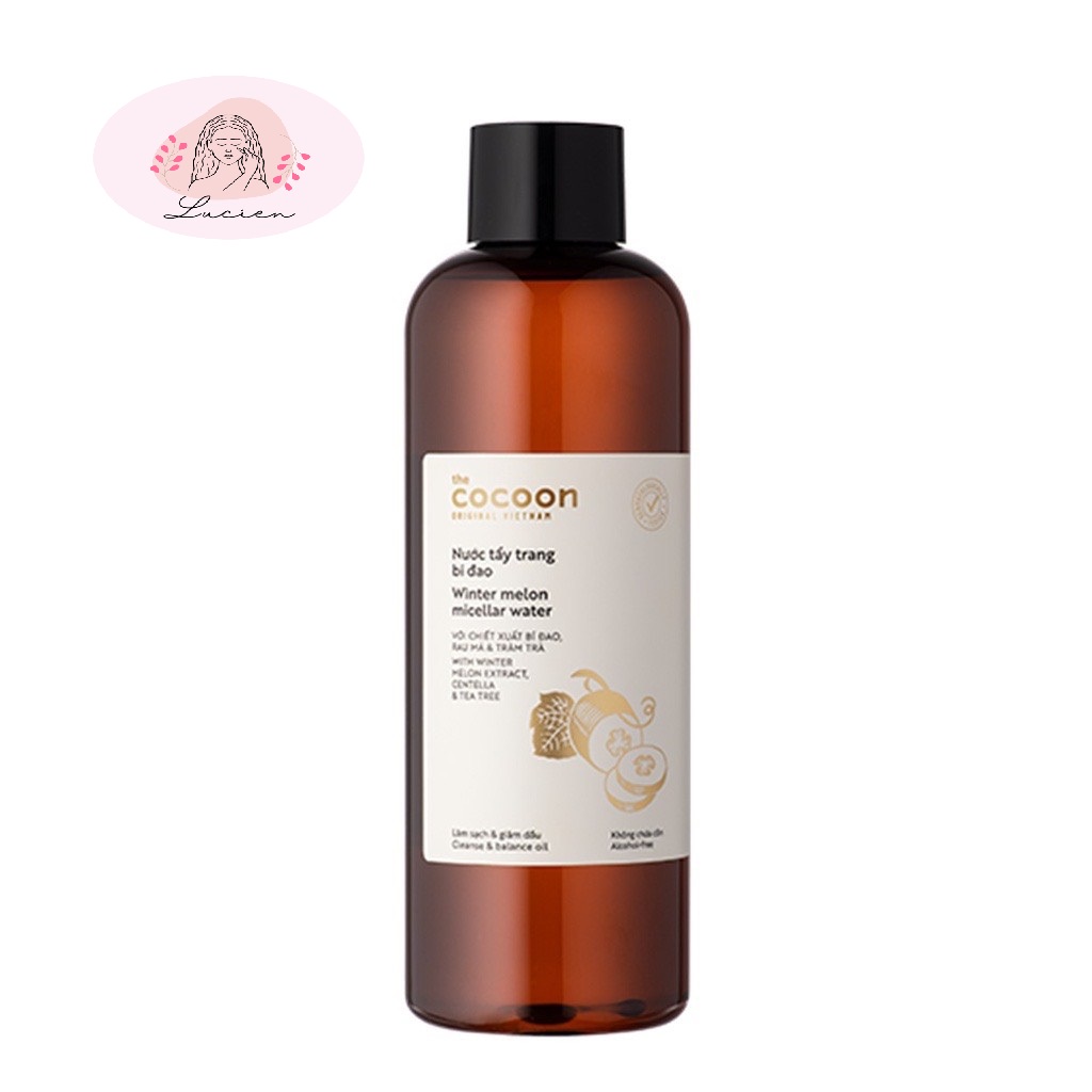 Nước tẩy trang COCOON bí đao làm sạch sâu, giảm dầu & mụn ẩn