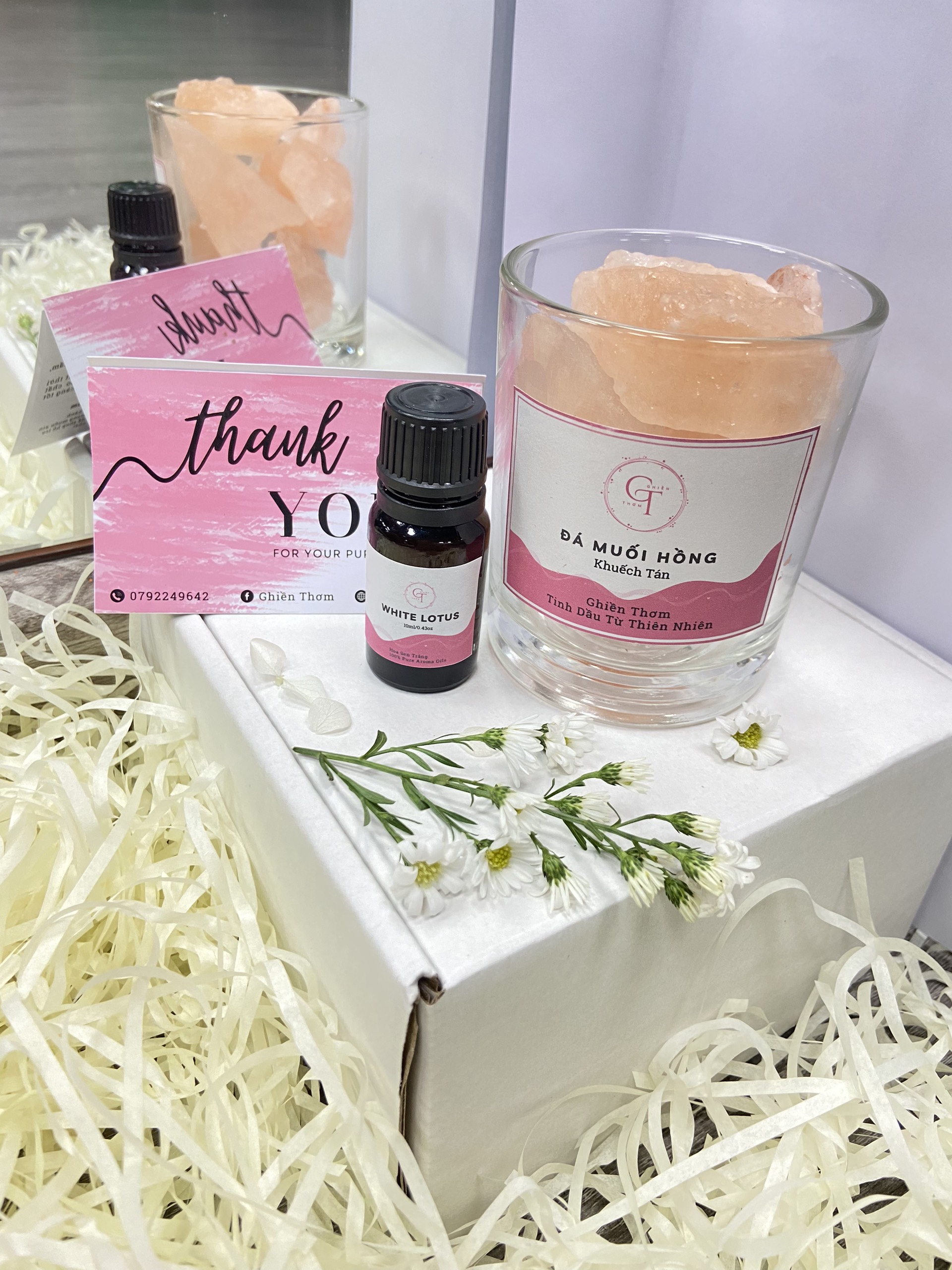 ĐÁ KHUẾCH TÁN TINH DẦU HƯƠNG WHITE LOTUS