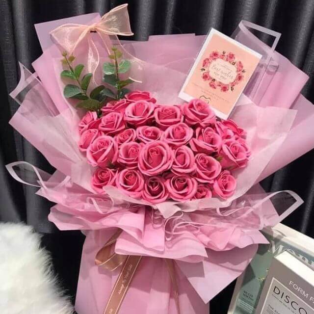 Bó 30 hoa hồng sáp - Hanaflower