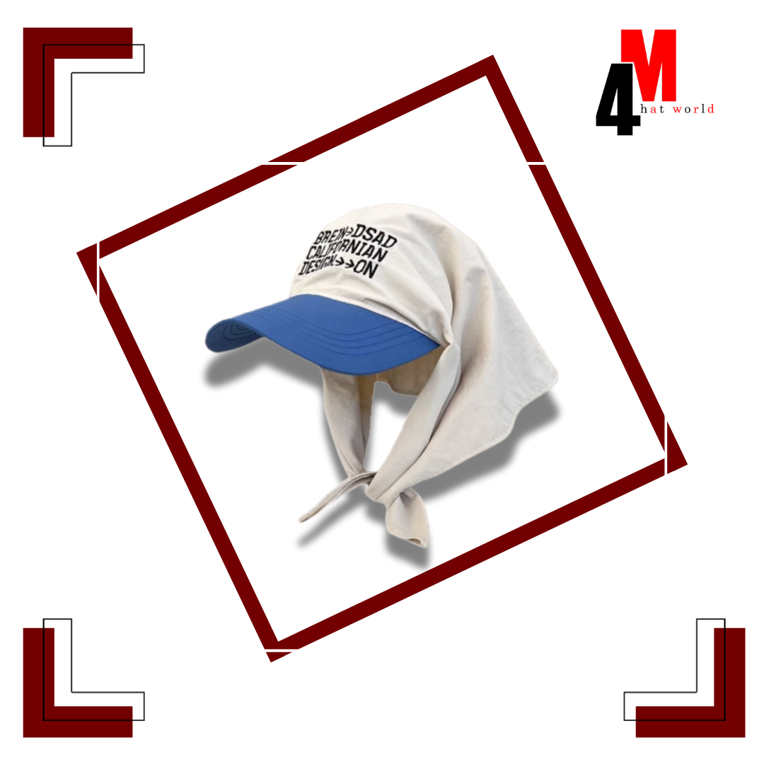 4M Mũ Lưỡi Trai Nửa Kết Hợp Khăn Trùm Đầu