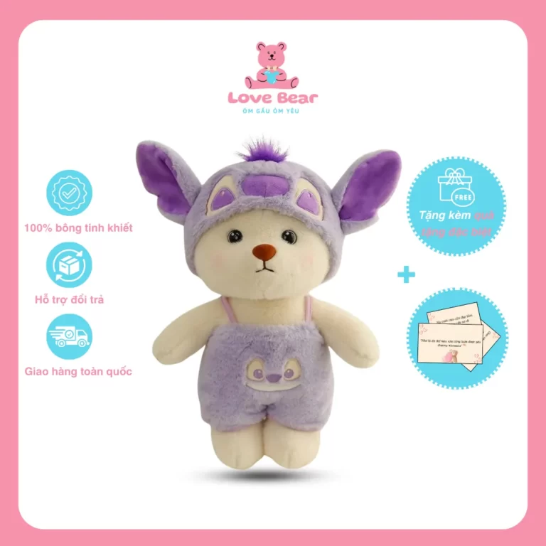 Gấu bông hoạt hình Lena cosplay stitch