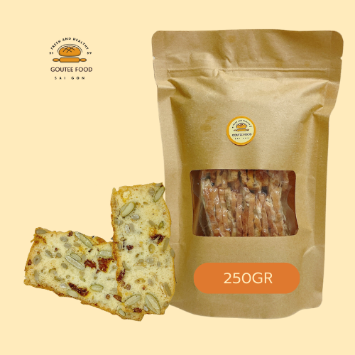 Bánh Biscotti Vị Nguyên Bản Goutee Food Bánh Ăn Kiêng Giảm Cân Túi 250G
