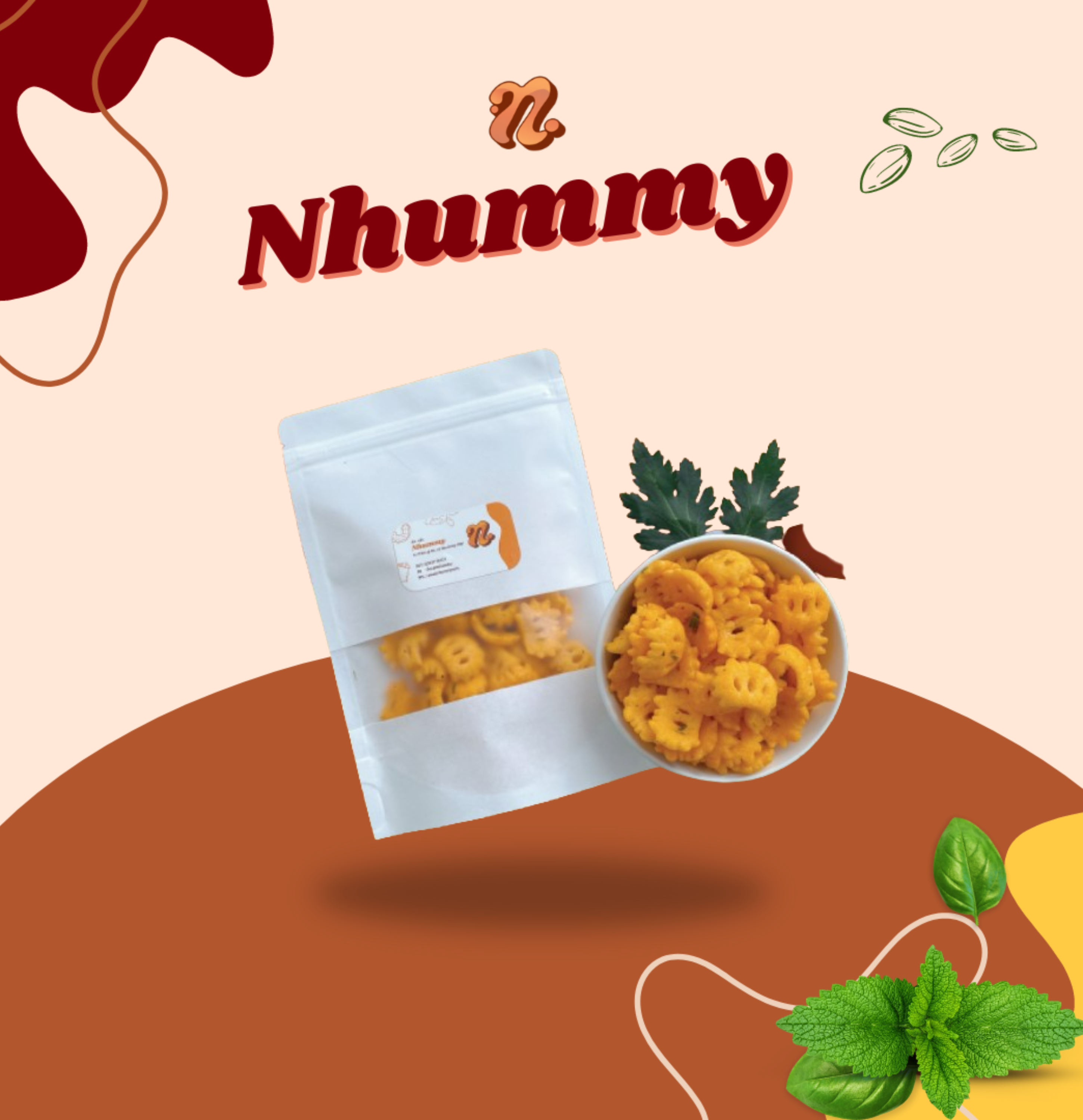 Bánh snack cua - Ăn vặt Nhummy