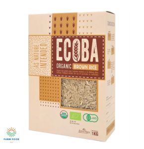 Gạo lứt nâu hữu cơ Ecoba Kim Mễ hộp 1kg