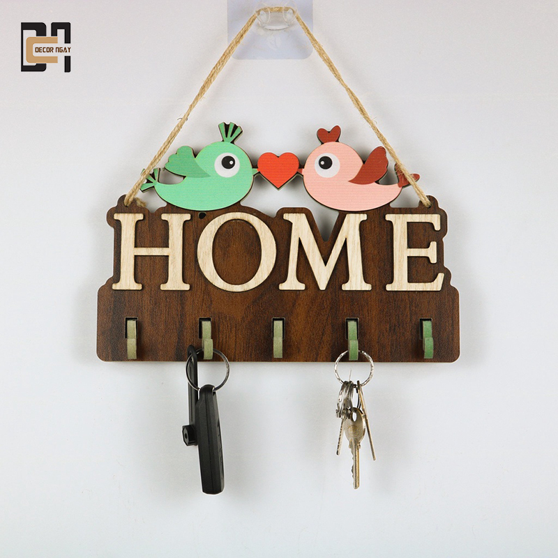 Bảng Gỗ Decor Treo Móc Khóa