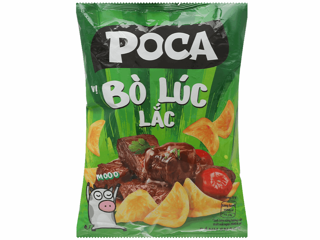 Snack vị bò lúc lắc Poca gói 70g
