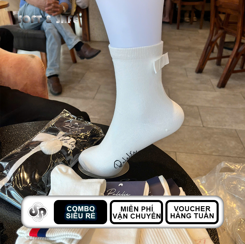 Tất Basic Trắng