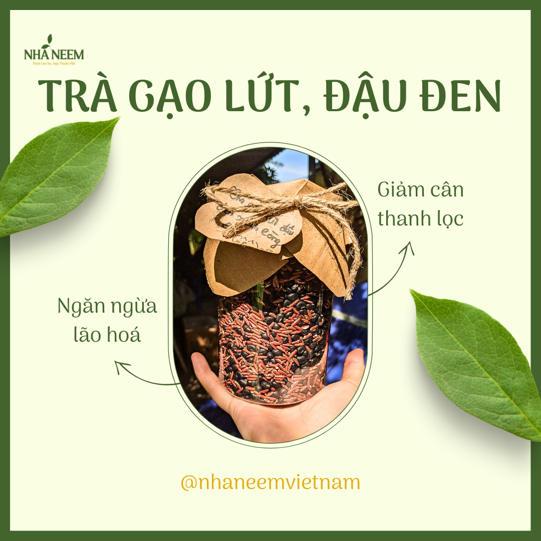 Trà gạo lứt đậu đen Nhà Neem [ 100gr ]