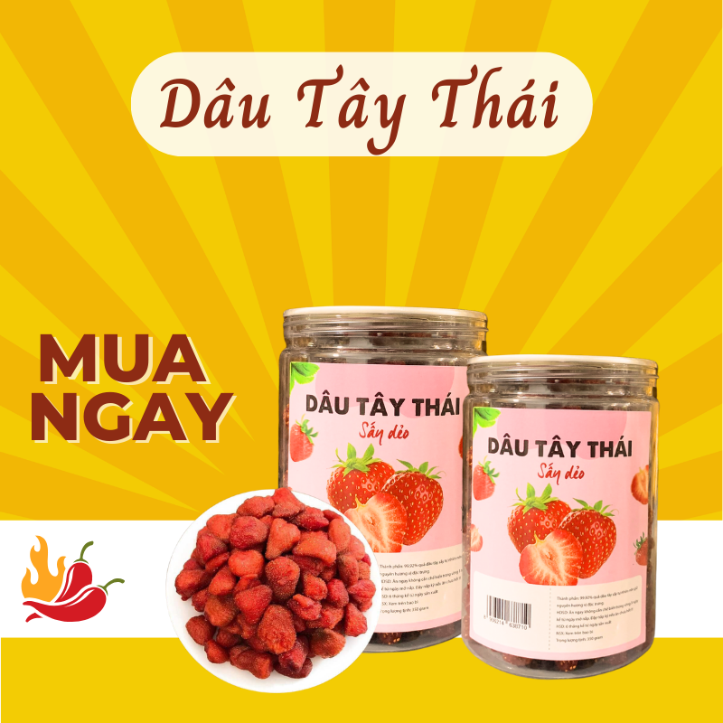 combo 2 dâu tây sấy
