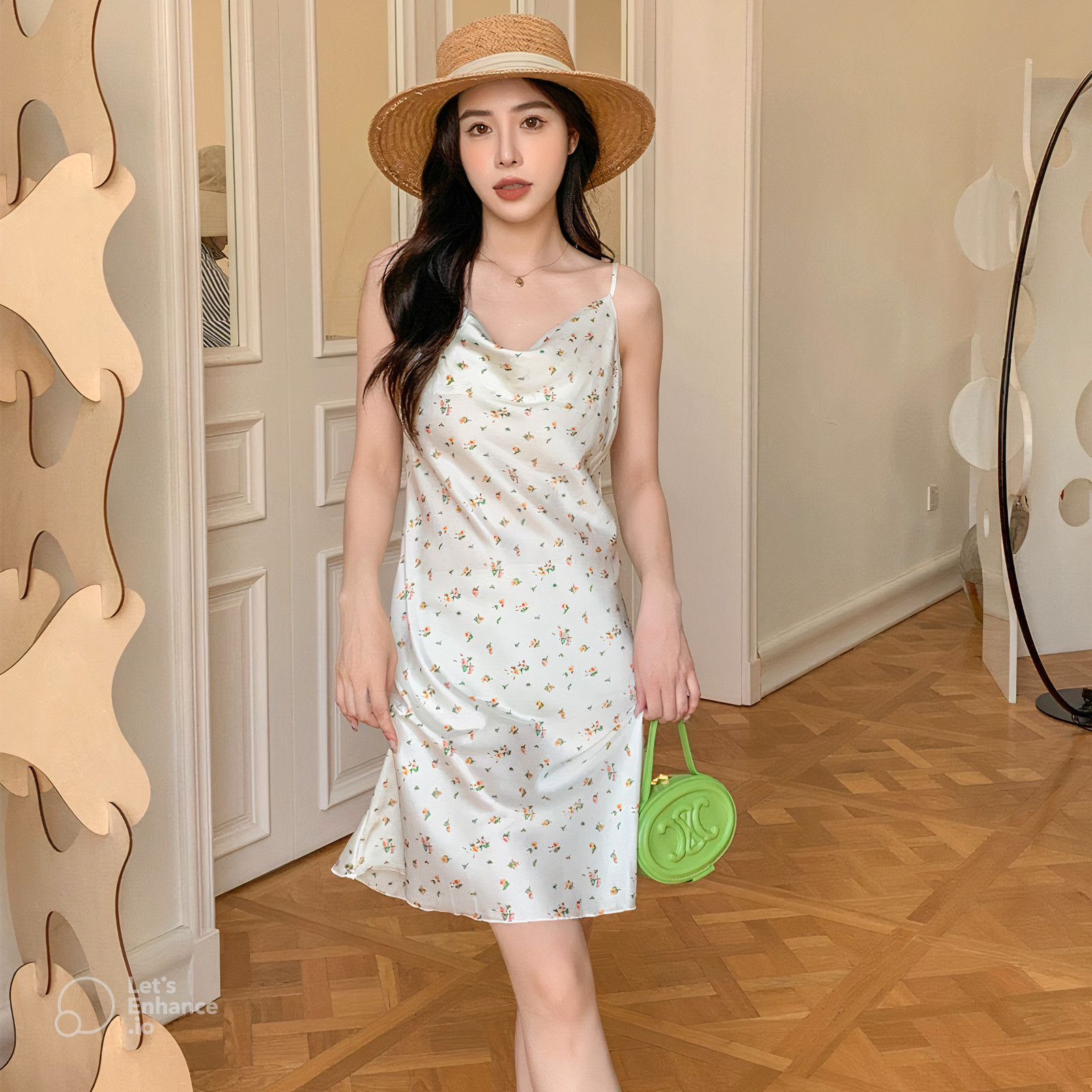 Abbey Clothing- Váy Ngủ Dây Hoa Nhí