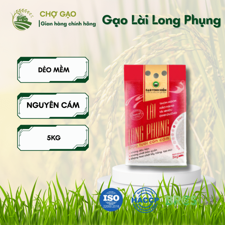 Gạo Tươi Lài Long Phụng 5kg