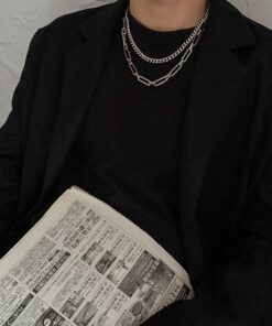 Dây chuyền inox mẫu xích đan nhau