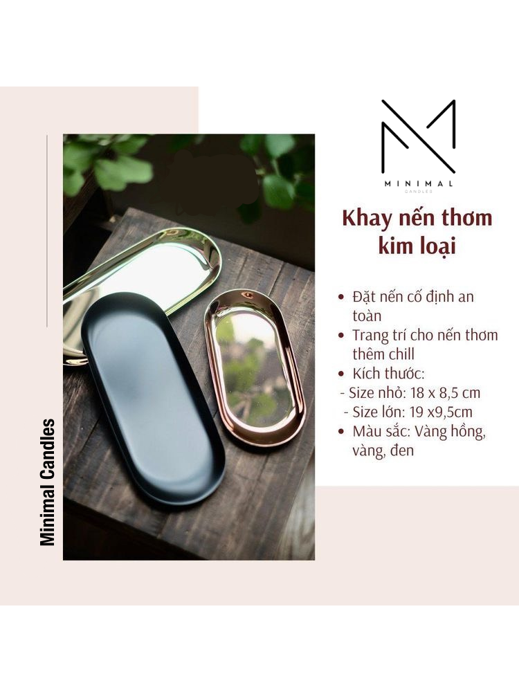 Khay Nến Thơm Kim Loại