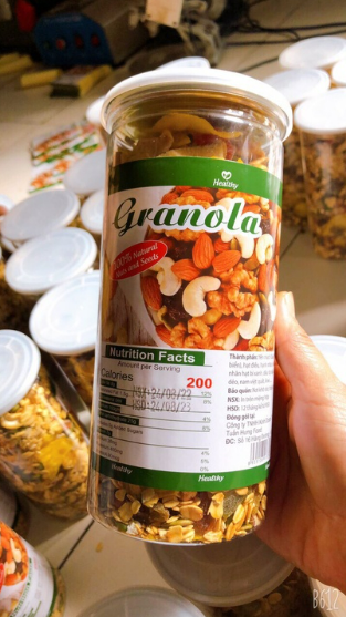 Ngũ Cốc Giảm Cân Ăn Kiêng Granola Nofa Không Đường Siêu Hạt, Ngũ Cốc Ăn Kiêng Dinh Dưỡng Thơm Ngon Giòn Rụm