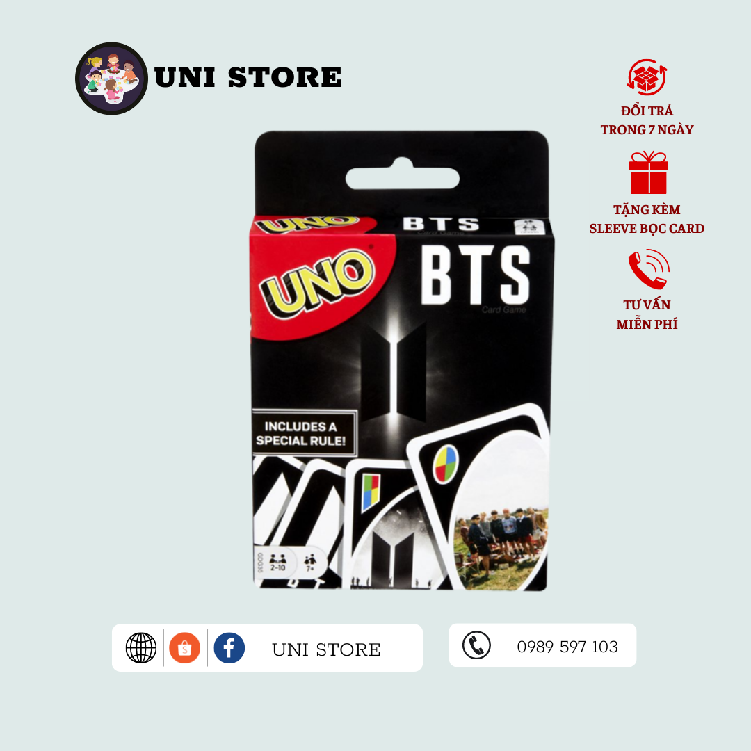 Uno BTS - Boardgame Nước Ngoài - 112 Lá bài