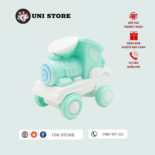 Tàu Hoả Nhào Lộn - Đồ Chơi - Màu Xanh Mint
