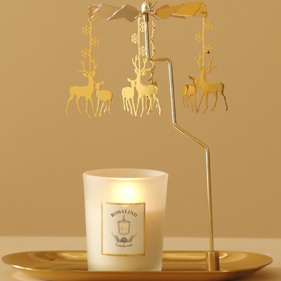 Khay giá đỡ đèn xoay đặt nến thơm Rosalind