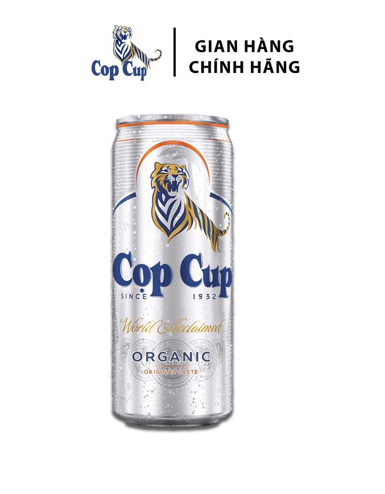 Bia lúa mạch hữu cơ Cọp Cub.p Original 330ml