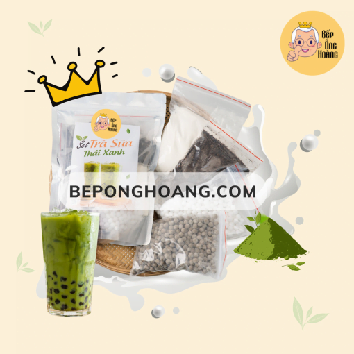 Set trà sữa Thái Xanh