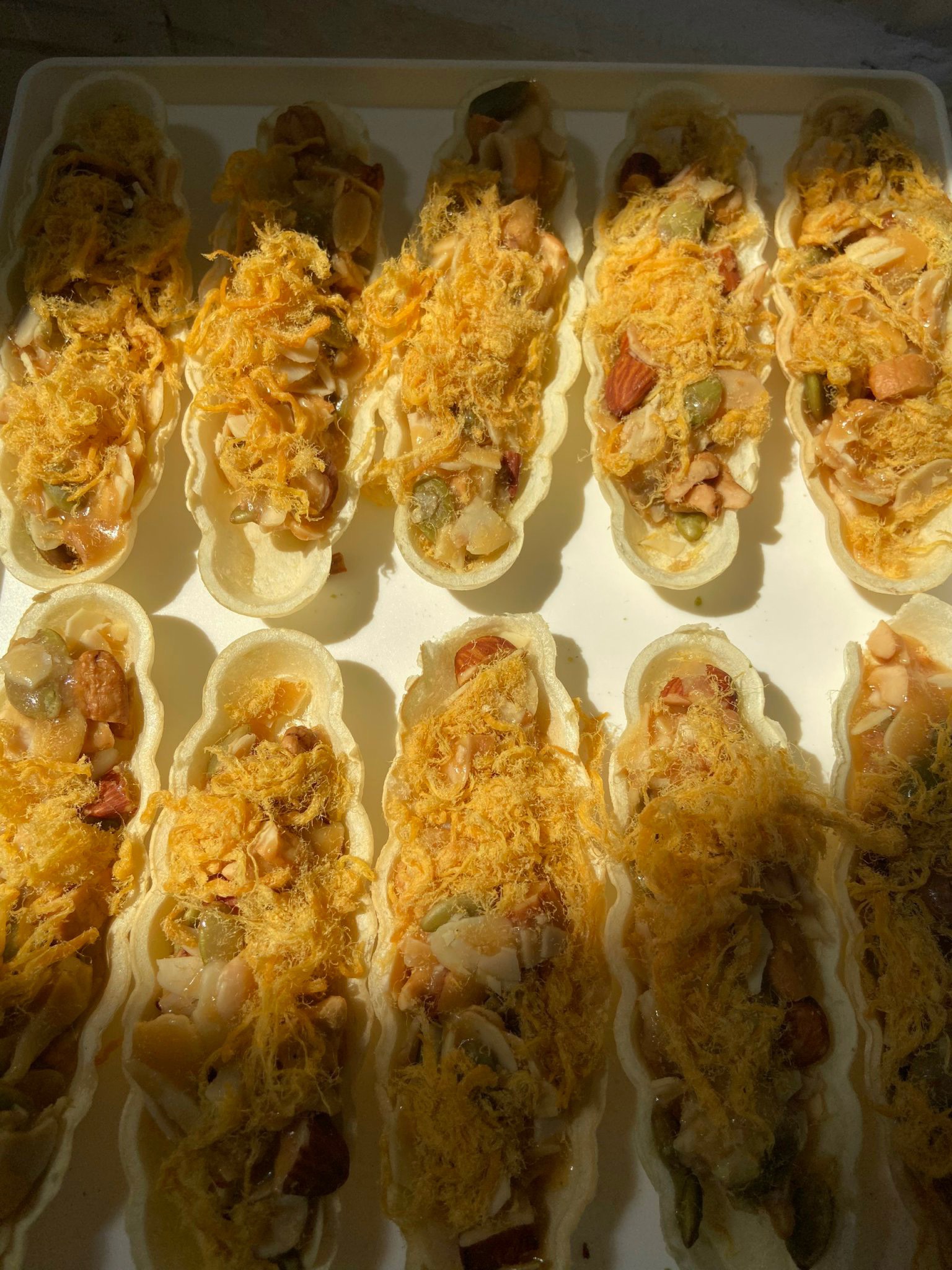 Bánh handmade Nutski Food bánh thuyền mix hạt chà bông bánh ăn vặt healthy