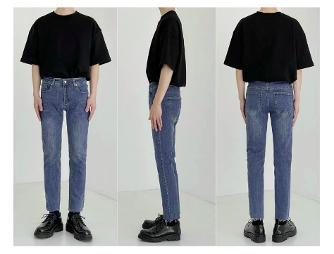 QUẦN JEANS SKINNY CO DÃN XANH TRƠN